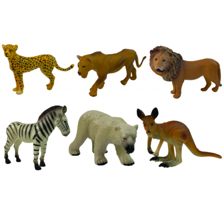 Aafrika metsloomad kujukeste komplekt