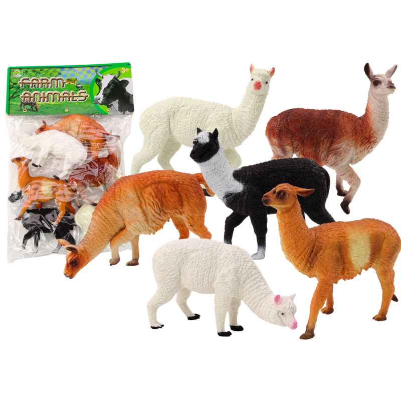 Alpaca Lama Farmkomplekt Figuurid 6 tk.