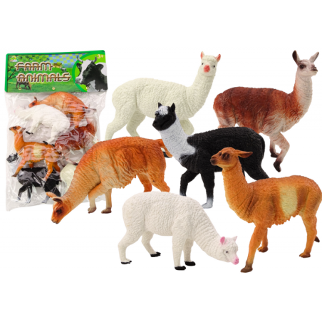 Alpaca Lama Farmkomplekt Figuurid 6 tk.