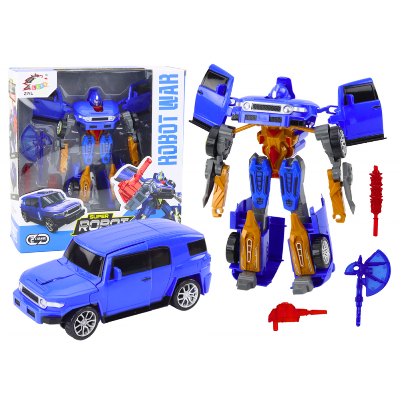 Robot Auto 2in1 Transformation Accessories Weapon Blue
