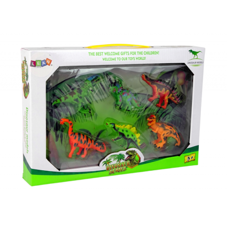Dinosauruste figuuride komplekt, mudelid, 6 osa, tarvikud