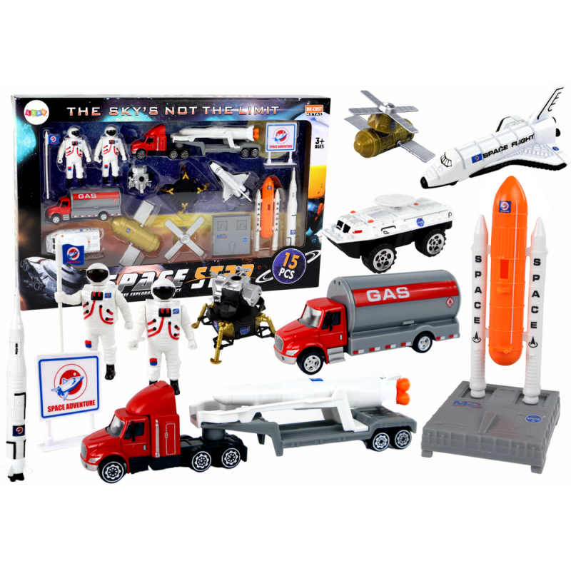 Figuuride komplekt Space Truck Rocket 15 El.