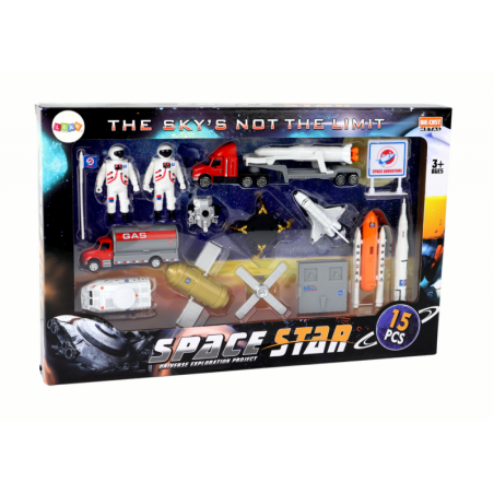 Figuuride komplekt Space Truck Rocket 15 El.