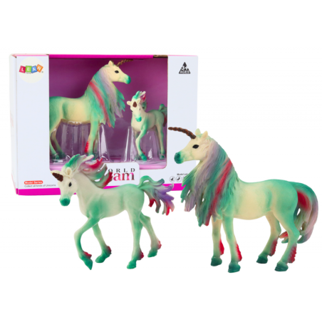 Kogutavad kujukesed Ükssarvik väikese rohelisega 2 tk