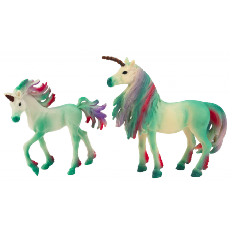 Kogutavad kujukesed Ükssarvik väikese rohelisega 2 tk