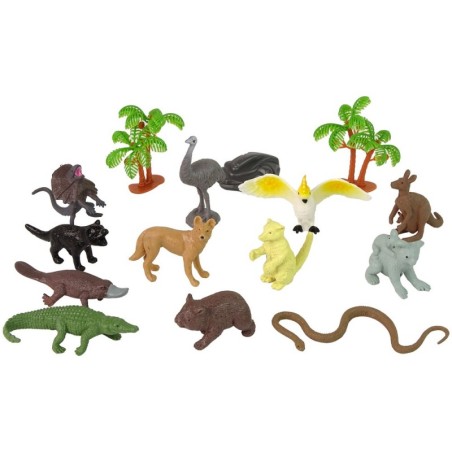 Komplekt Animals of Australia Figuurid 12tk. Tarvikud torus