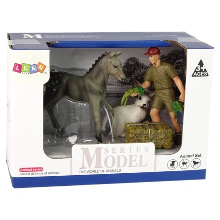 Loomade kujukeste komplekt Hobune Hall jänes Farmer