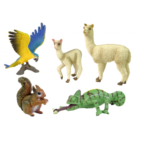 Loomade kujukeste komplekt Parrot Panda