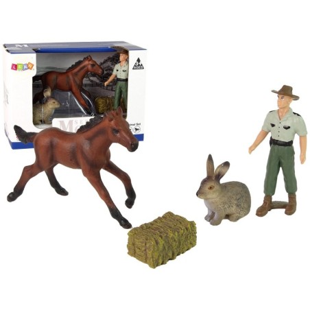 Loomade kujukeste komplekt Hobu jänes farmer