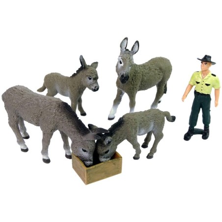 Figuurikomplekt Four Donkey Farmer