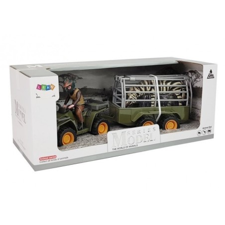 Quad koos haagistranspordiga Figurines Zebra