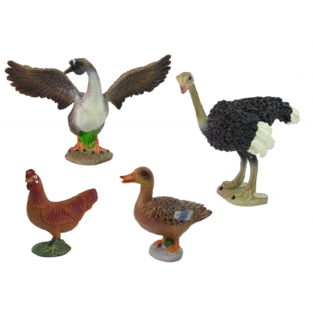 Põllumajandusloomade kujukeste komplekt Farmer Birds