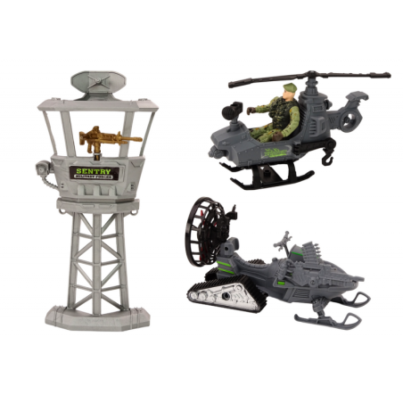 Sõjaväe komplekt Sõjaväe lahingusõiduki helikopteri sõduri tarvikud Helid