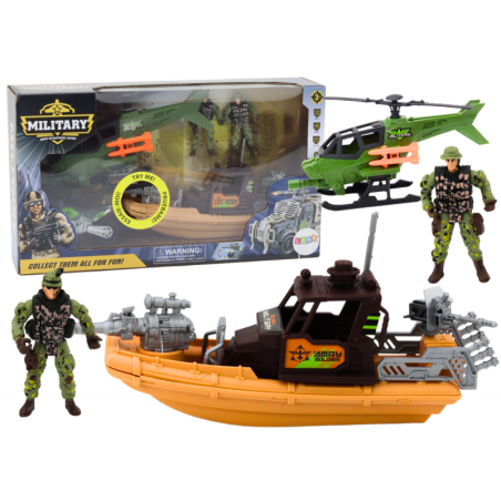 Sõjaväekomplekt Sõjaväe lahingupaadi sõdurite tarvikud Helid