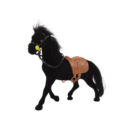 Velvet hobuse kujuke must