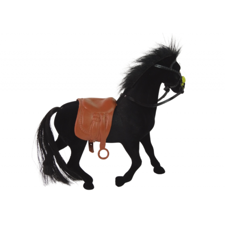 Velvet hobuse kujuke must