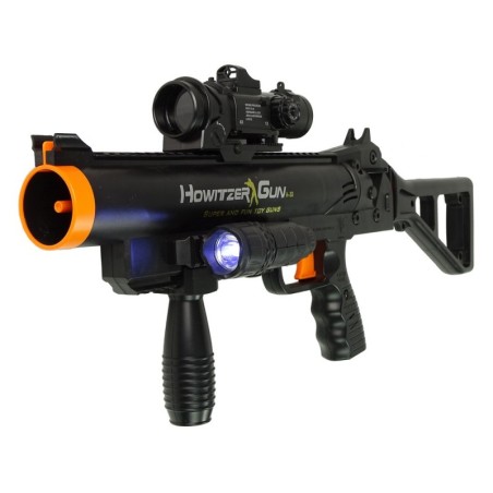 Püss granaadiheitja heliga taskulambiga must