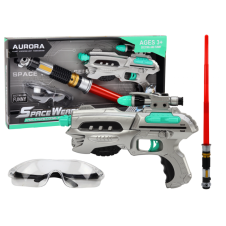 Space Lightsaber Set relva kaitseprillid