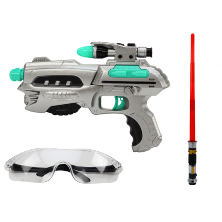 Space Lightsaber Set relva kaitseprillid