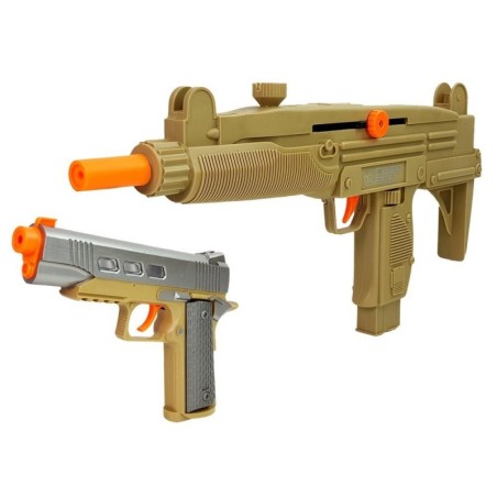 Sõjaväe mängukomplekt Relv, mask, Binokkel, Vest, Kompass