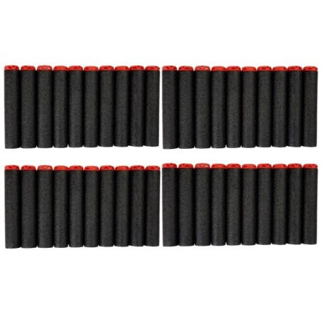 Vahtpadrunitega püstol 40 tükki, punane/must sihtmärk