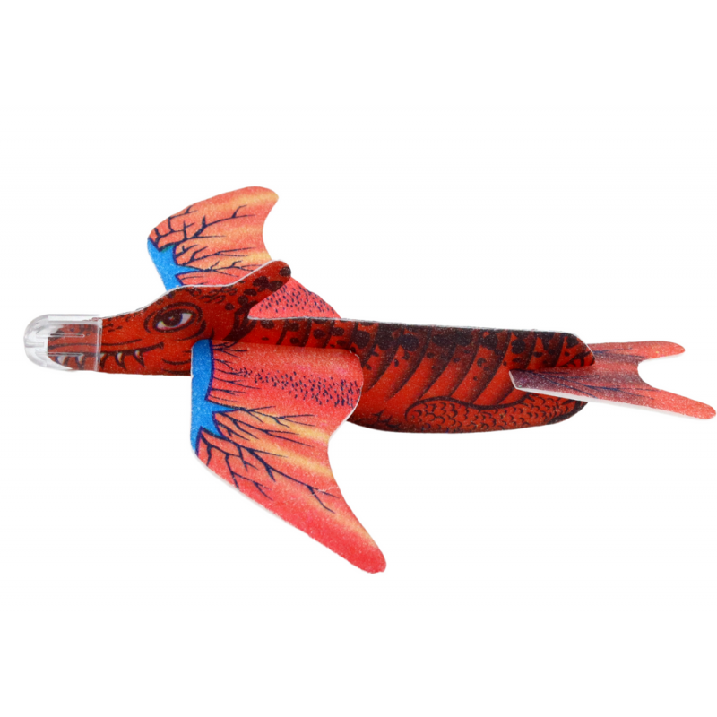 Dinosauruse vahulennuk punasega