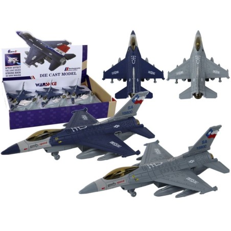 Hõõrdejõul töötava lennuki mudel, tumesinine või hall