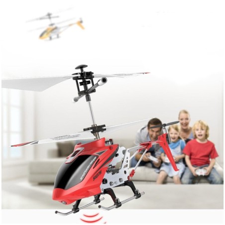 Kaugjuhitav RC-helikopteri güroskoop Syma S107G punane