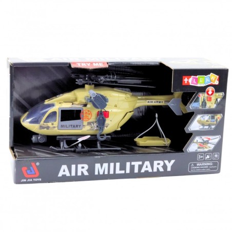 Sõjaväehelikopter Military Hook kanderaami tuled helid 1:14
