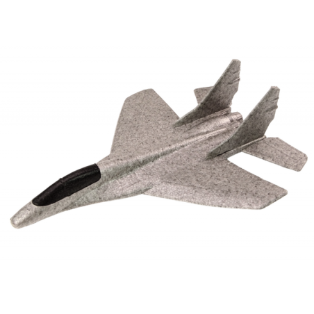 Vahtpolüstüroolist hävituslennuk koos kadakaheitjaga, hall