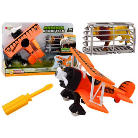 Lennuk Kerge lennuk Loomaveoks Cage Lion lahtikeeratav kruvikeeraja