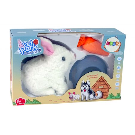 Interaktiivne jänku maskott valge porgand kauss