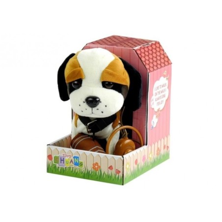 Interaktiivne koer jalutusrihma otsas koos majaga St Bernard