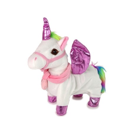 Maskott Horse interaktiivsed ükssarviku valged roosad tiivad