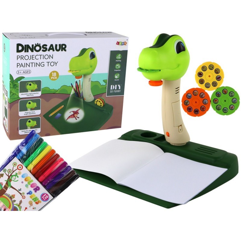 Dinosauruste joonistamise projektori helide tarvikud
