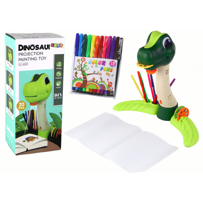 Dinosauruste joonistamise projektori helide tarvikud