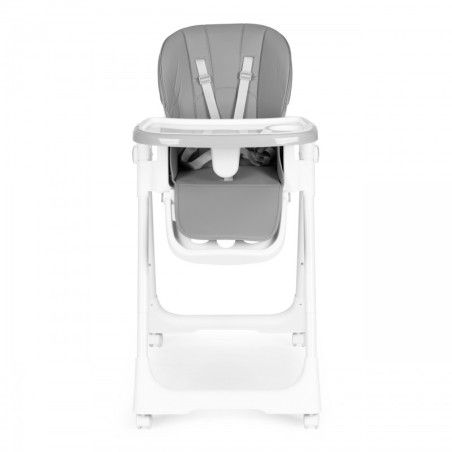 Söögitool reguleeritava kõrgusega, ökonahast, rihmad, topeltkandik, tumehall