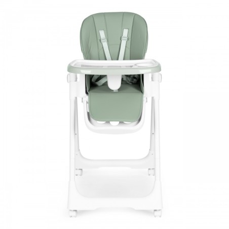 Söögitool reguleeritava kõrgusega, ökonahast rihmad, topeltkandik, roheline