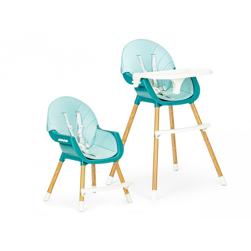 2-ühes söögitool, sinine