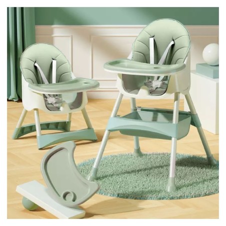 2-ühes söögitool 5-punktiliste rihmadega