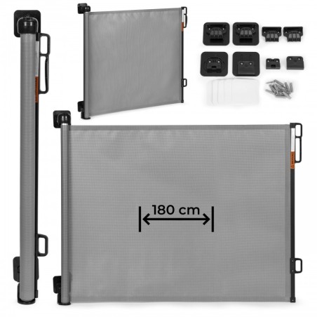 Turvavärav, 180 cm, kaitse treppidele ja ustele, hall