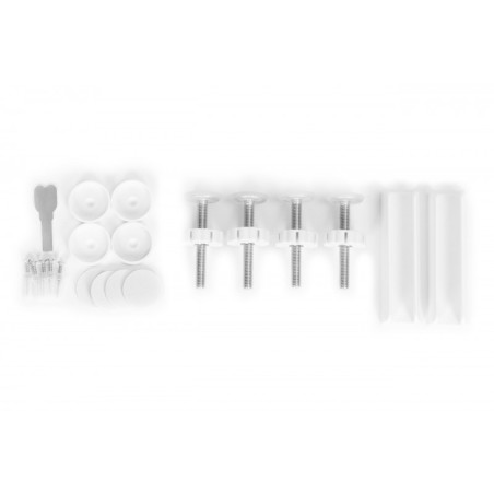 Turvavärav 74-105 cm, treppidele ja ustele, teras, lisapaneelid, valge