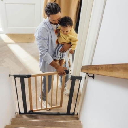 Turvavärav 74-80 cm, treppidele ja ustele, metall ja puit