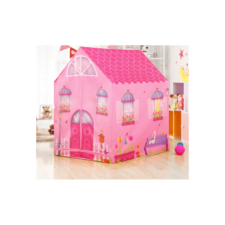 Roosa maja telk lastele