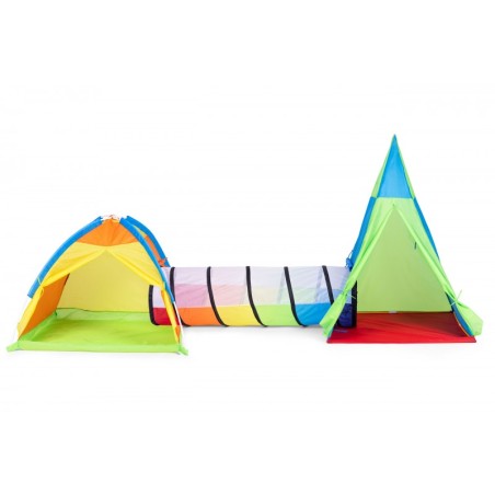 Laste telk mänguväljak 3-in-1 iglu tipi tunnel