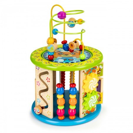 Õpetlik puidust tegeluskuubik