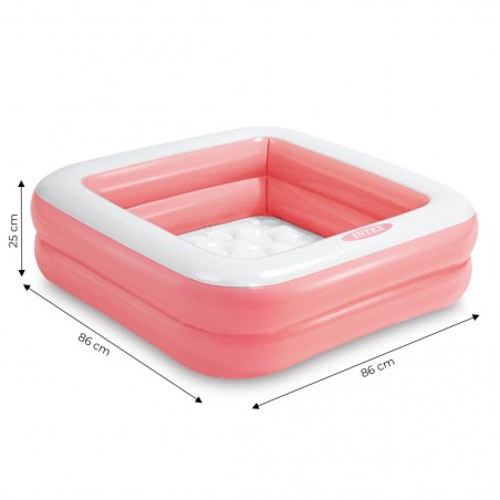 Täispuhutav lastebassein, heleroosa, INTEX, PVC 0,25 mm, 57 l