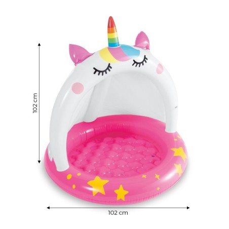 Katusega lastebassein Unicorn, INTEX, ükssarvikukujuline, 45 L