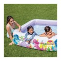 Täispuhutav laste suplusbassein varikatusega INTEX, lilla, 157 x 157 cm