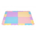 Värviline puslematt lastele äärega 141,5x141,5 cm 24 tk.